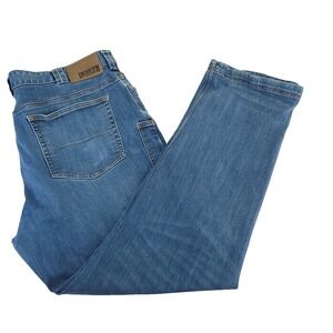 Duluth Trading Jeans Mens 40x32 Ballroom Double Flex Relaxed Fit Blue Denim